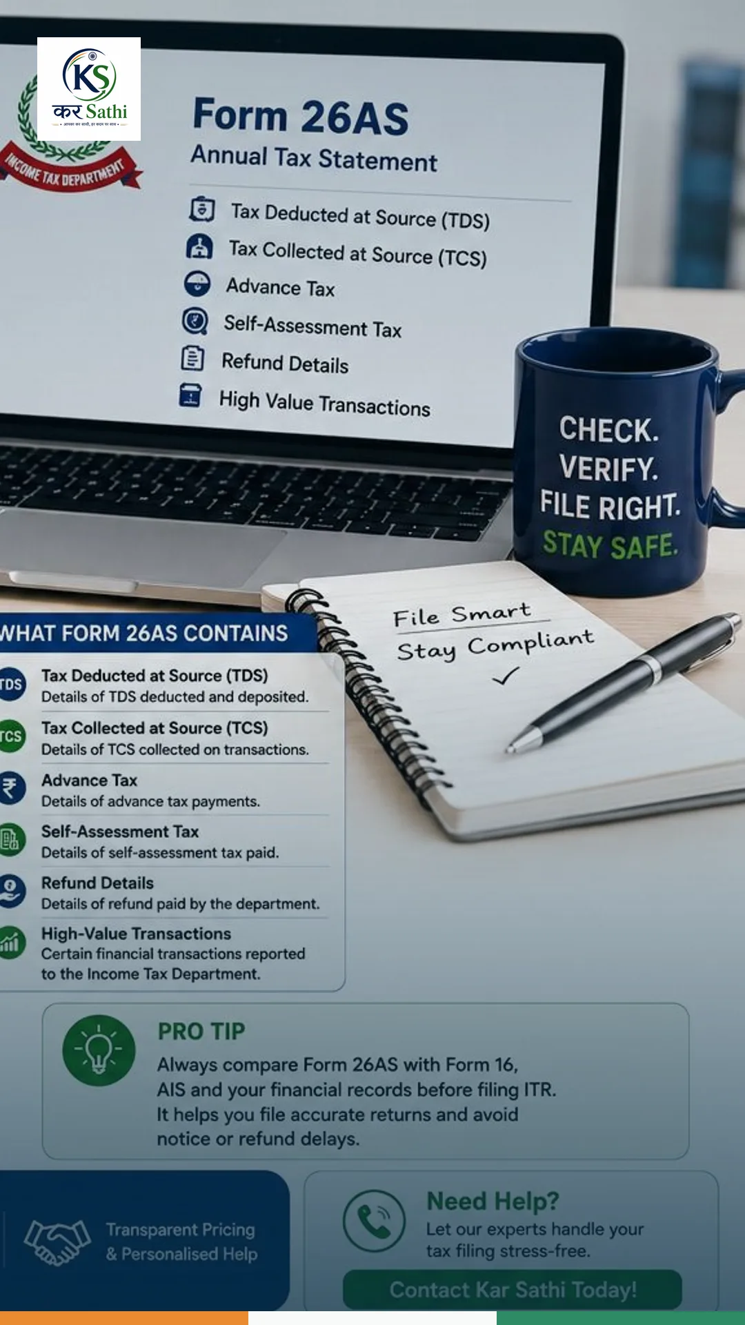 Form 26AS Guide: Everything You Need to Know Before Filing Your Income Tax Return - Kar Sathi