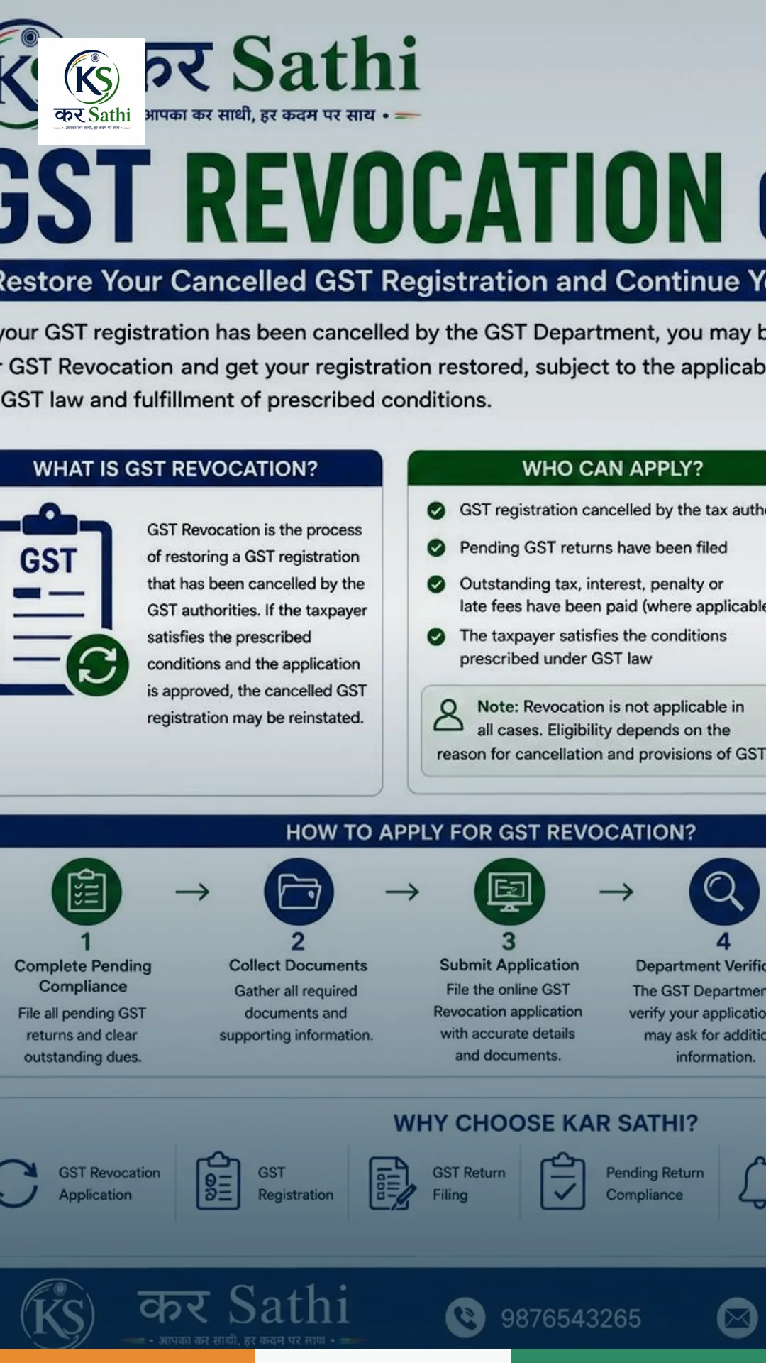 GST Revocation Guide: How to Restore a Cancelled GST Registration - Kar Sathi
