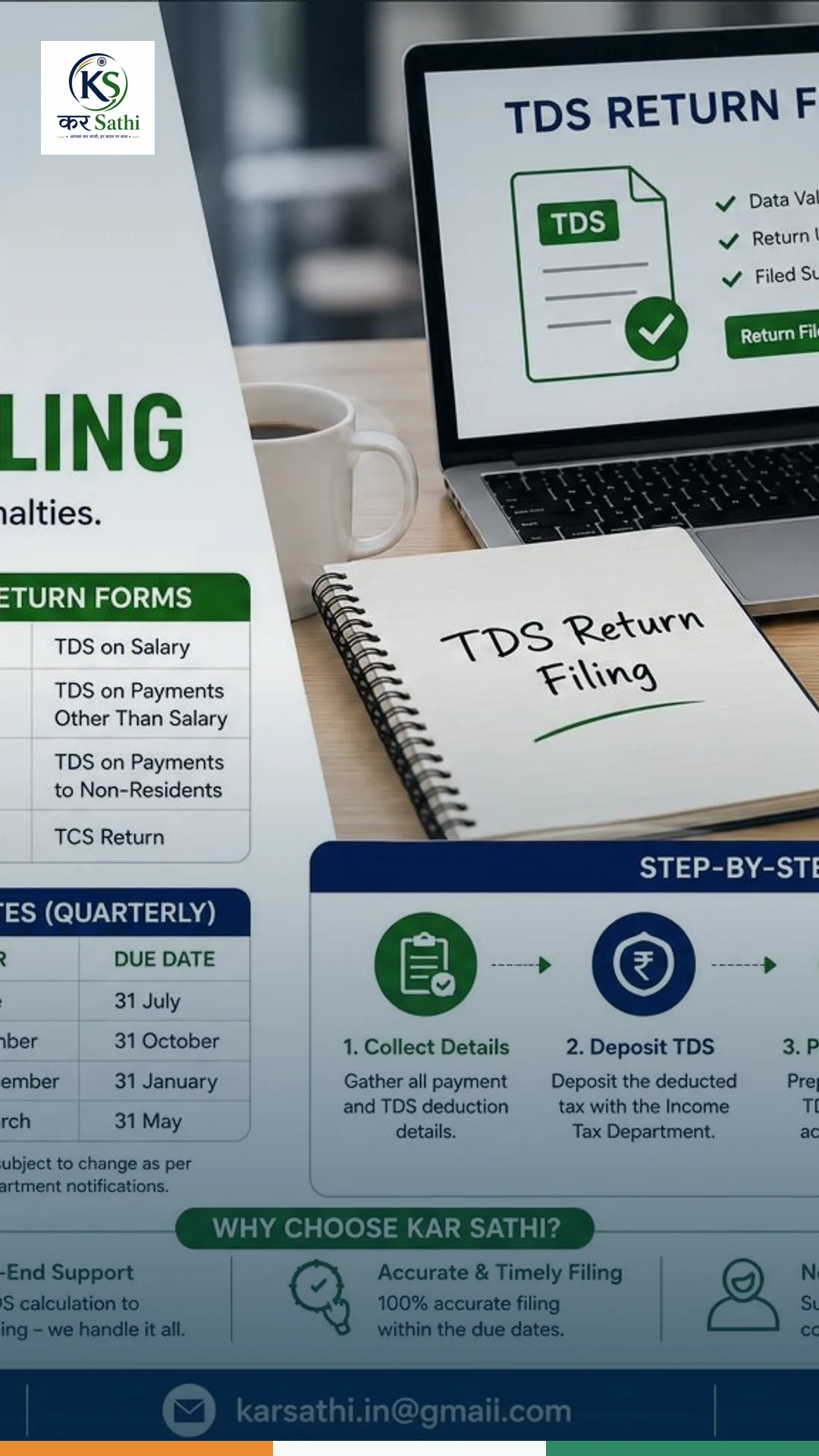 TDS Return Filing: A Practical Guide Every Business Should Know - Kar Sathi